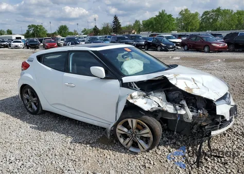 2016 Hyundai Veloster from USA, damaged, VIN KMHTC6AD2GU272413